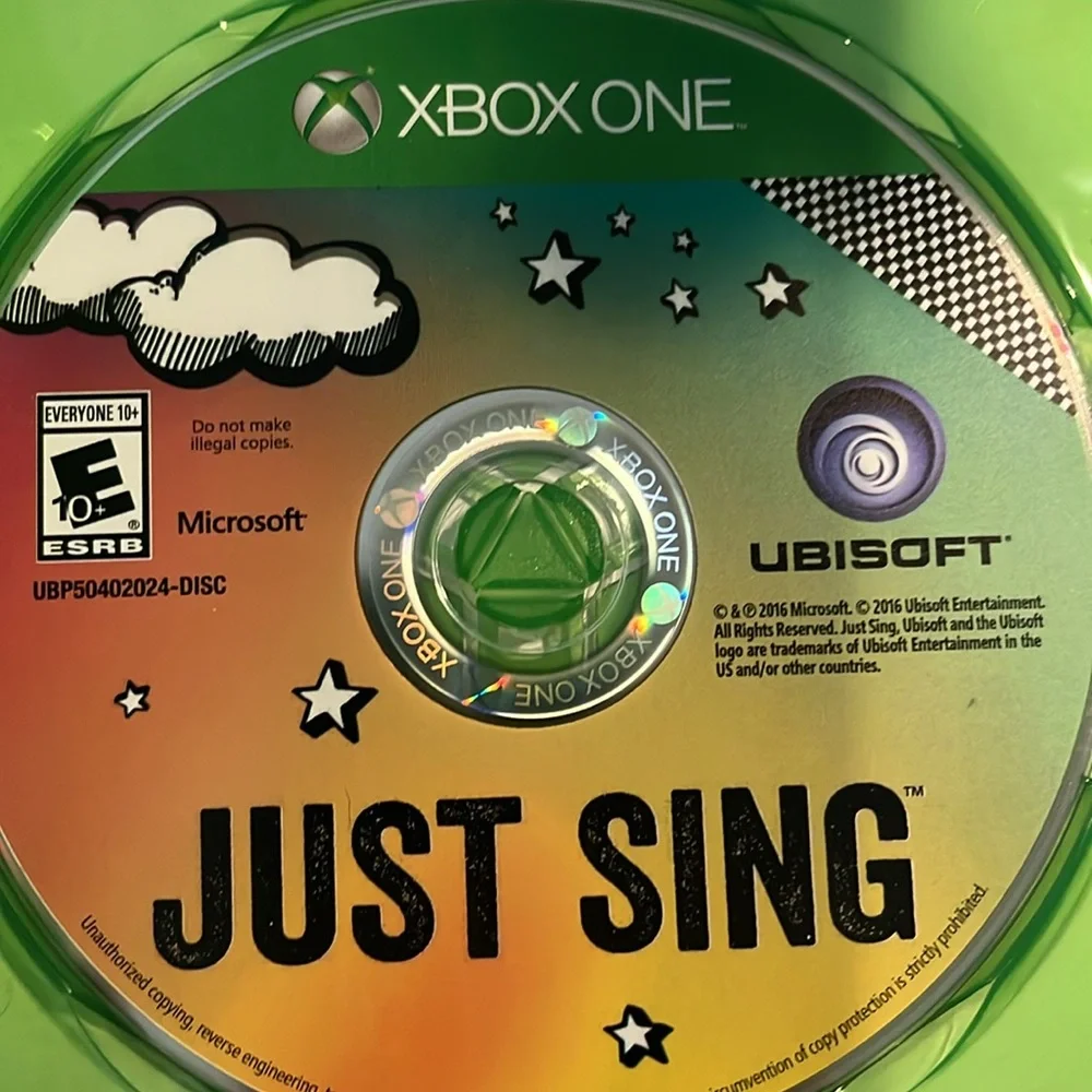 Just Sing Microsoft Xbox One Brand 2016 Bieber Ariana Queen Talent EUC